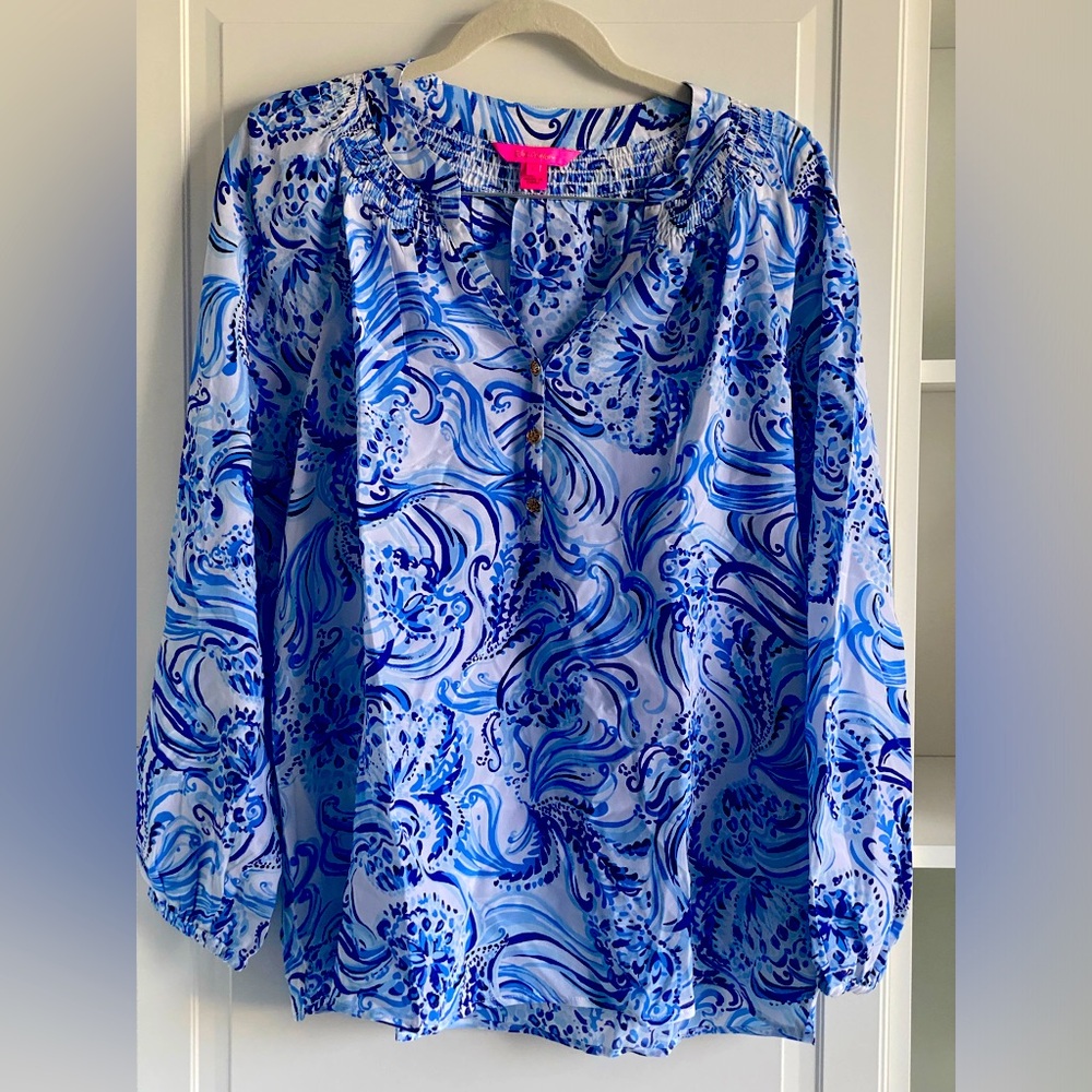Lily Pulitzer Elsa silk top